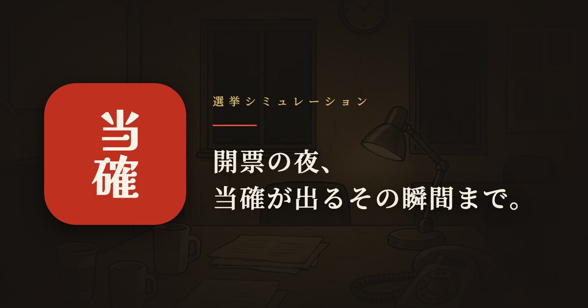 当確! キービジュアル