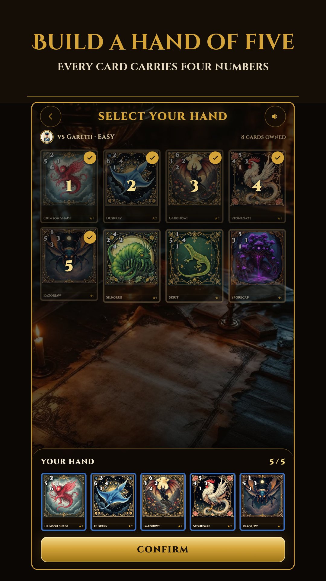 Hand select